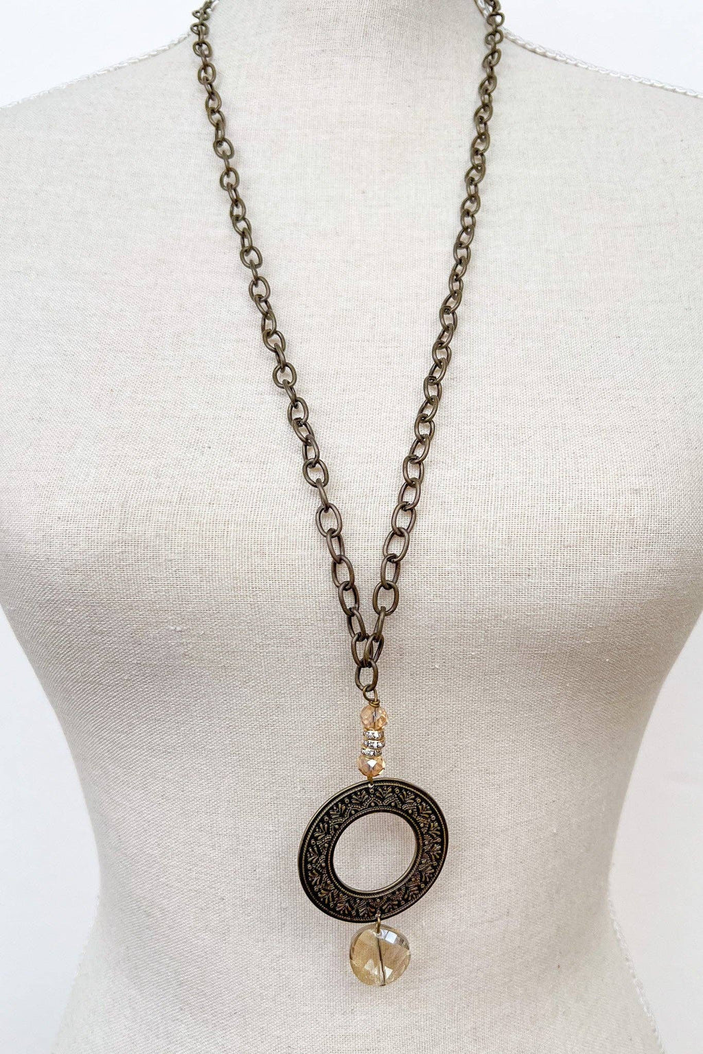 She Believed Necklace in Crystal