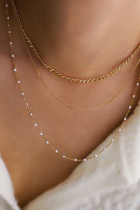 Layered Luxe 18K Gold Dipped Necklace – Waterproof, Tarnish-Resistant & Effortlessly Chic