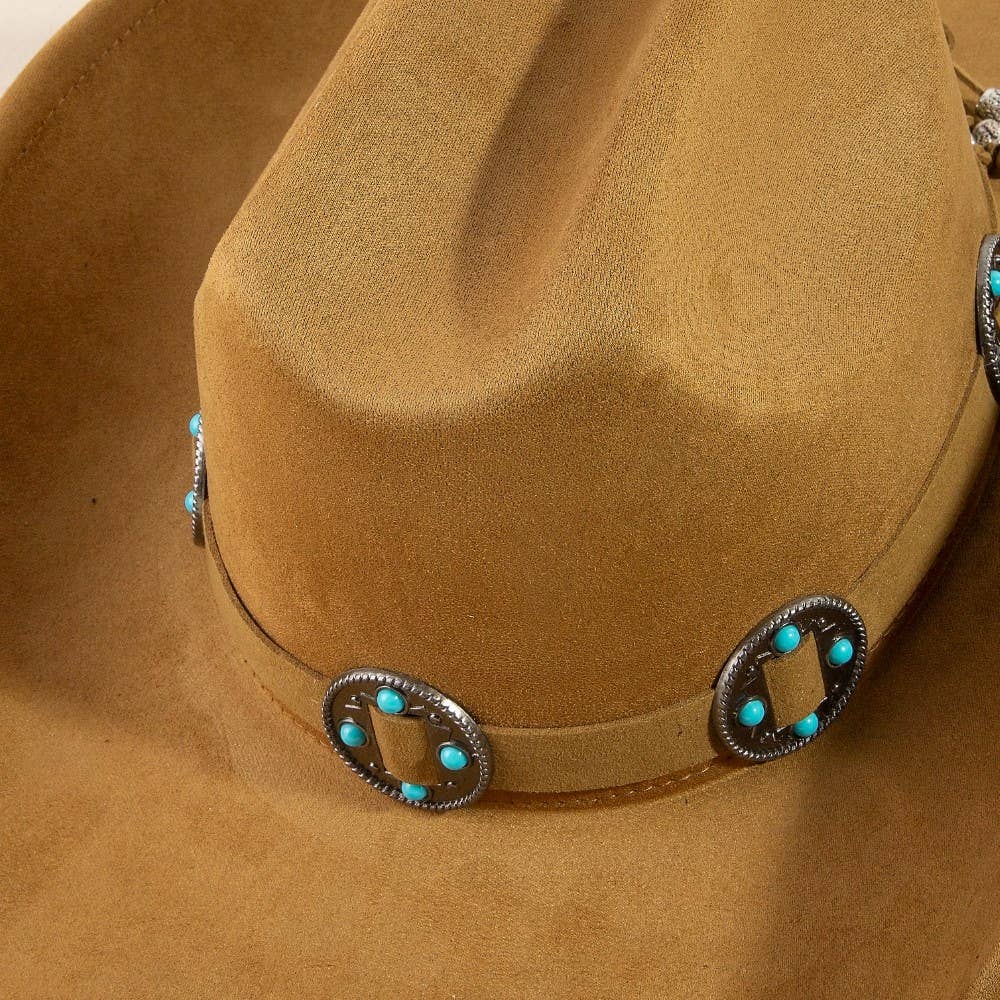 Western Concho Band Cowboy Hat