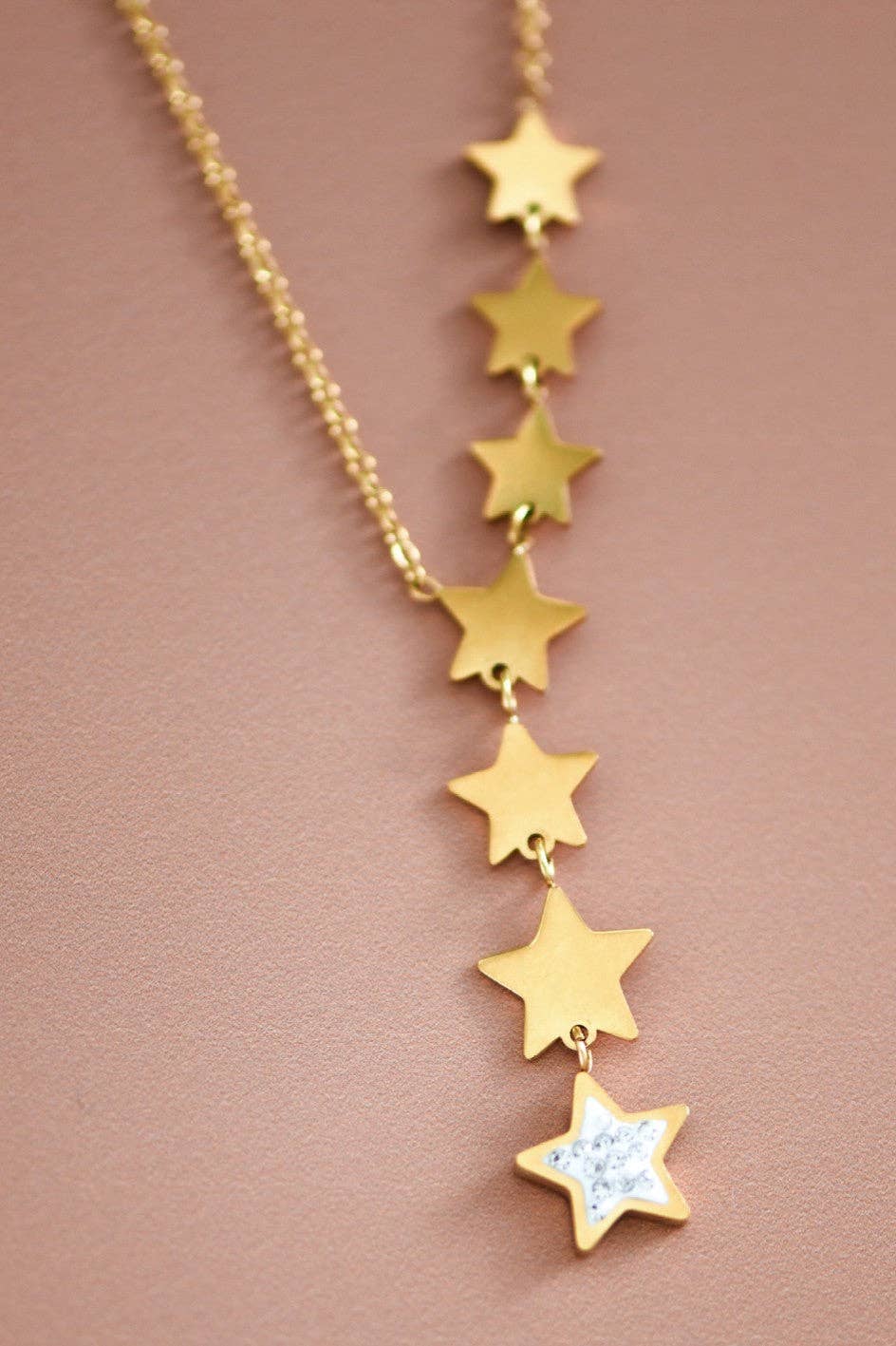 18K Gold Plated Waterproof Stainless Steel Chain Necklace - 6861