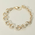 Gold Horse bit Chain Bracelet