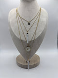 4-Layer Gold Plated Statement Necklace