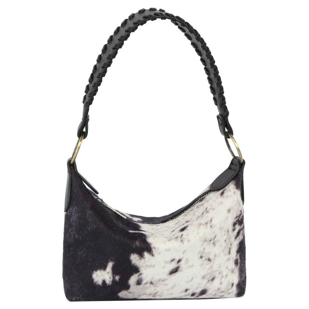 Calf Hair Cow Printed Bucket Shoulder Bag