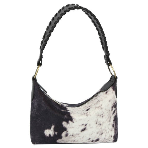 Calf Hair Cow Printed Bucket Shoulder Bag