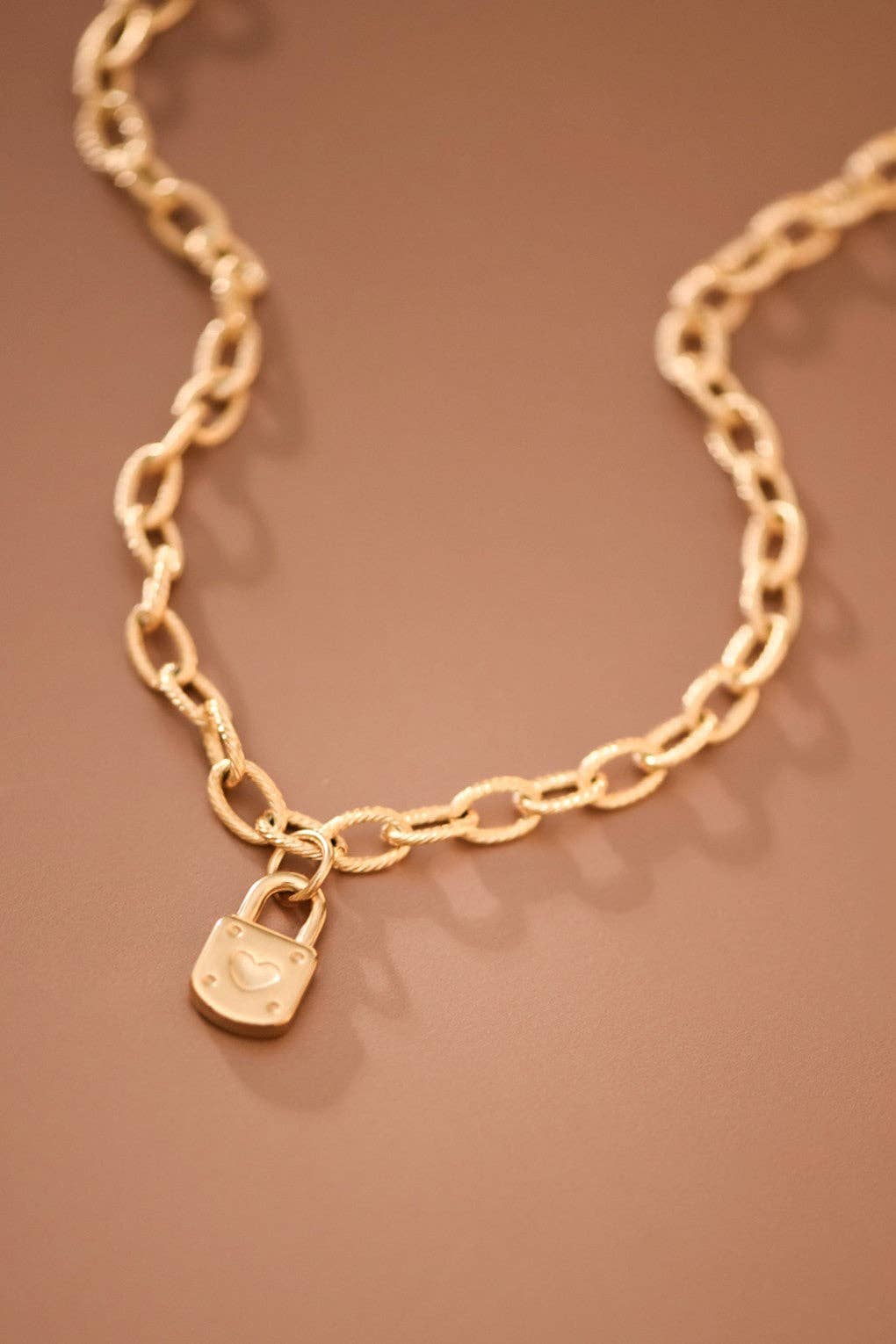 18K Gold Plated Waterproof Stainless Steel Chain Necklace - 7918