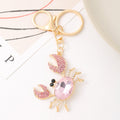 Pink Gem Crab Keychain