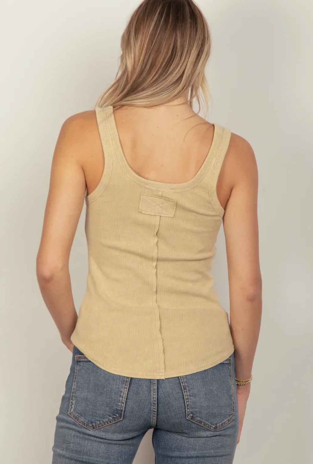 Y2K Washed Casual Fitted Tank Top