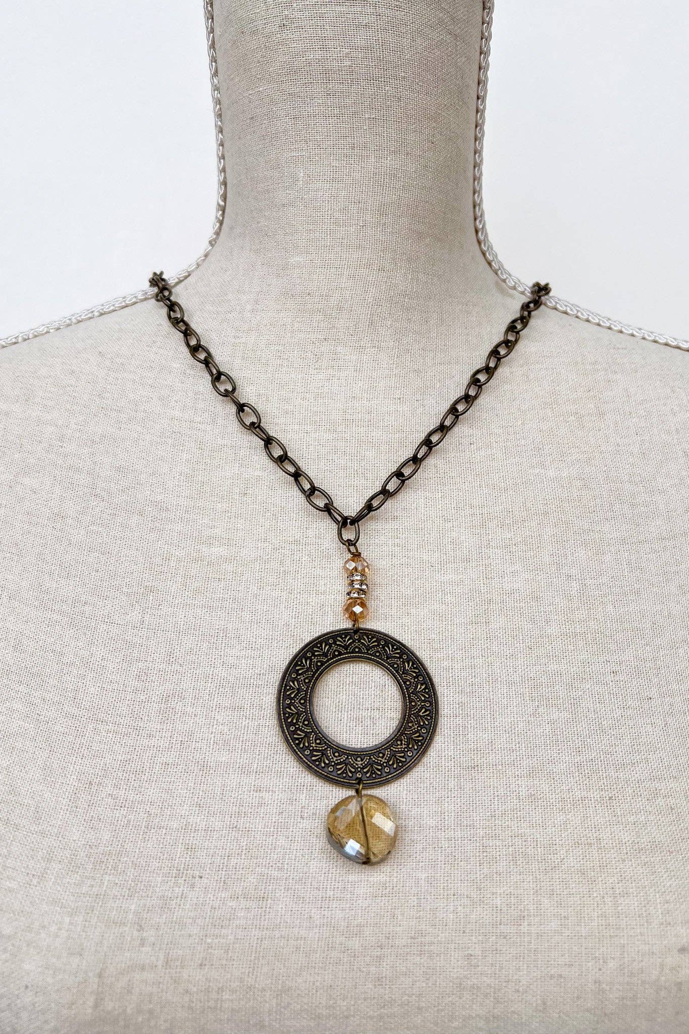 She Believed Necklace in Crystal