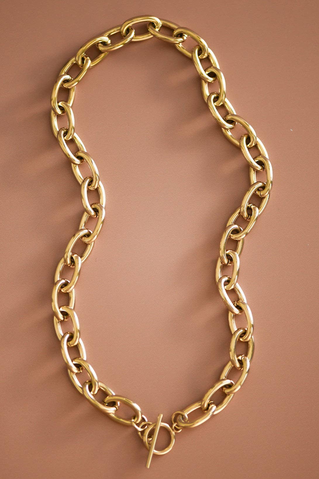 18K Gold Plated Waterproof Stainless Steel Chain Necklace
