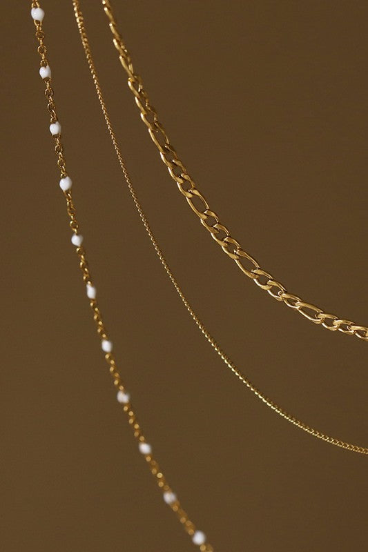Layered Luxe 18K Gold Dipped Necklace – Waterproof, Tarnish-Resistant & Effortlessly Chic