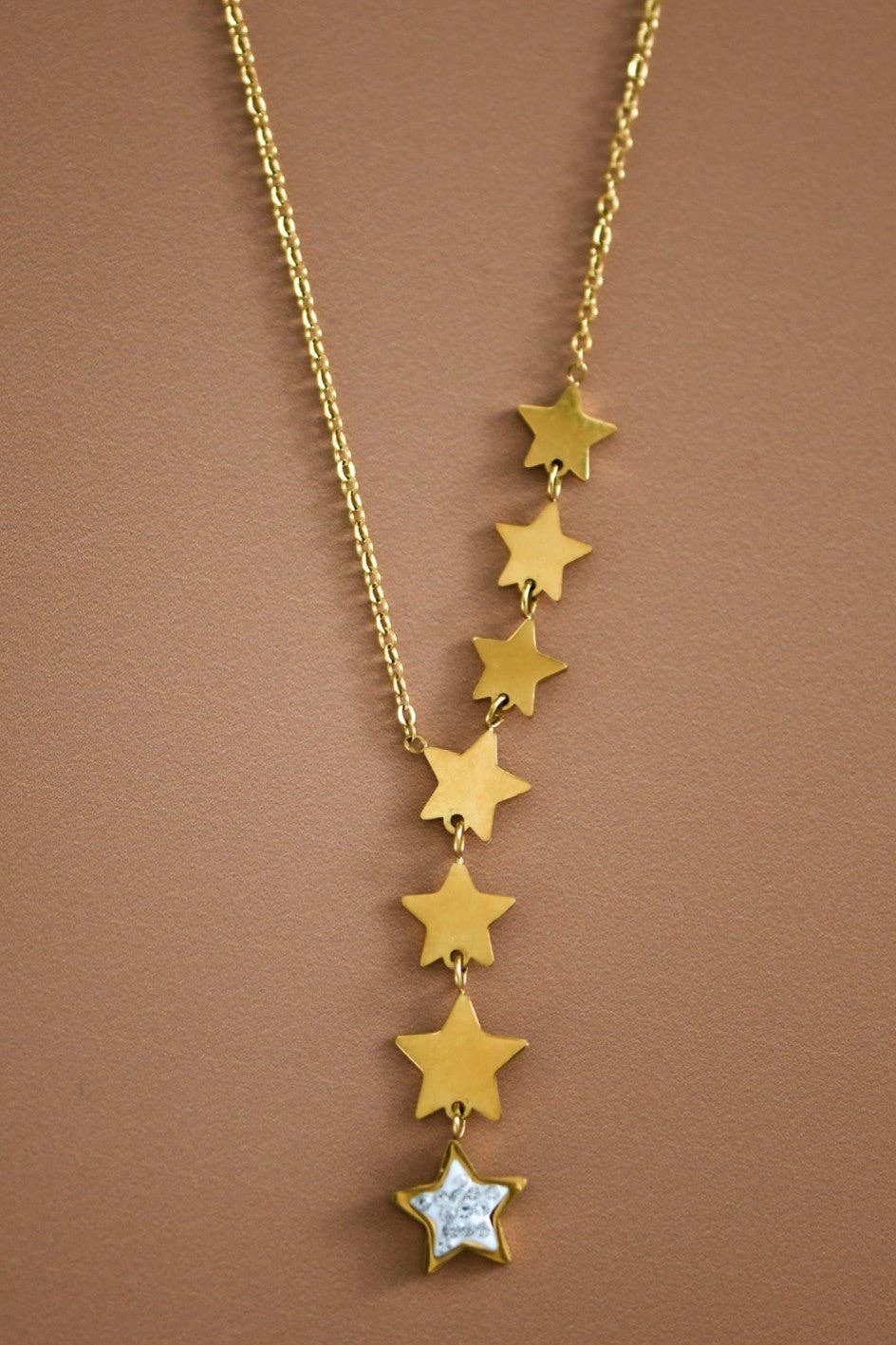 18K Gold Plated Waterproof Stainless Steel Chain Necklace - 6861