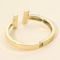 Gold-Plated T-Bar Hinge Cuff Bracelet