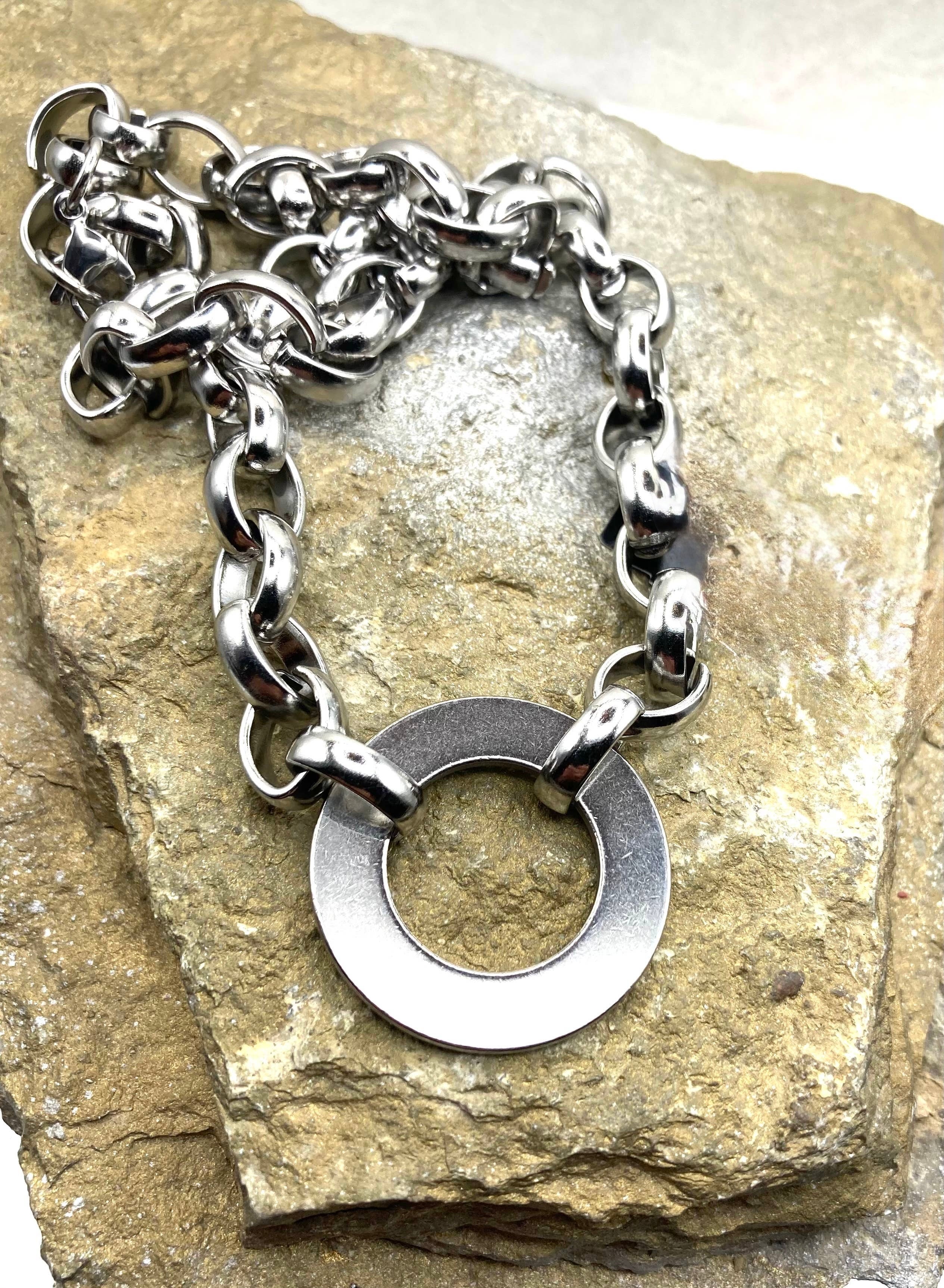 Chunky Silver Statement Necklace