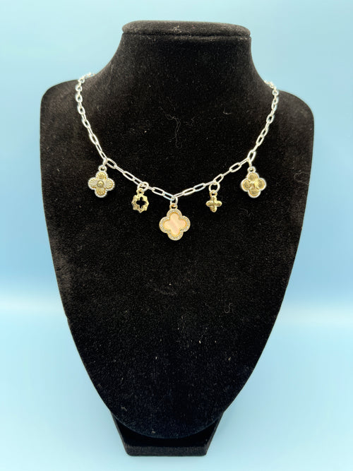 Clover Charm Chain Necklace