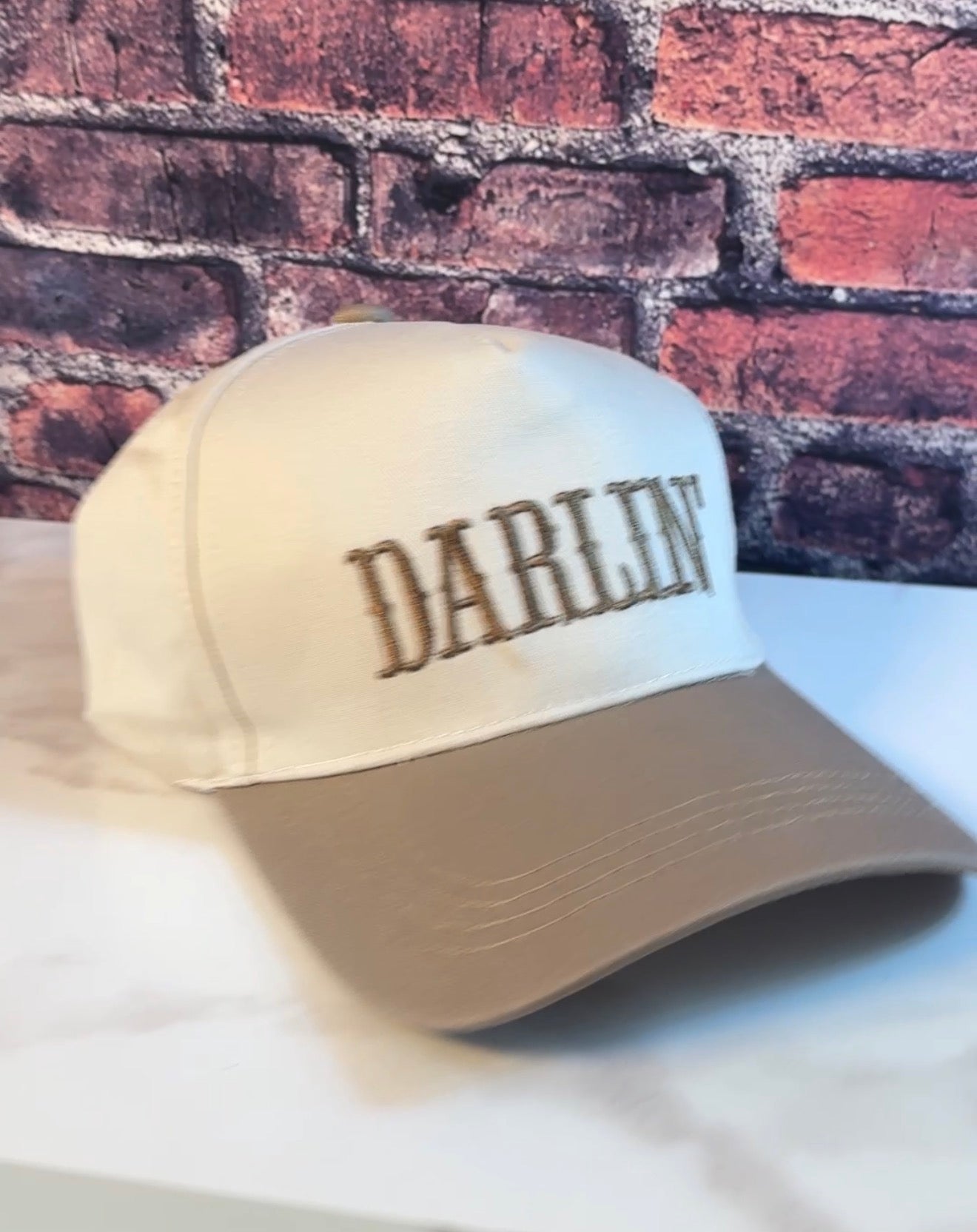 Neutral "Darlin’" Trucker Style Hat