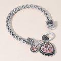 6″ Pink Heart Charm Bracelet