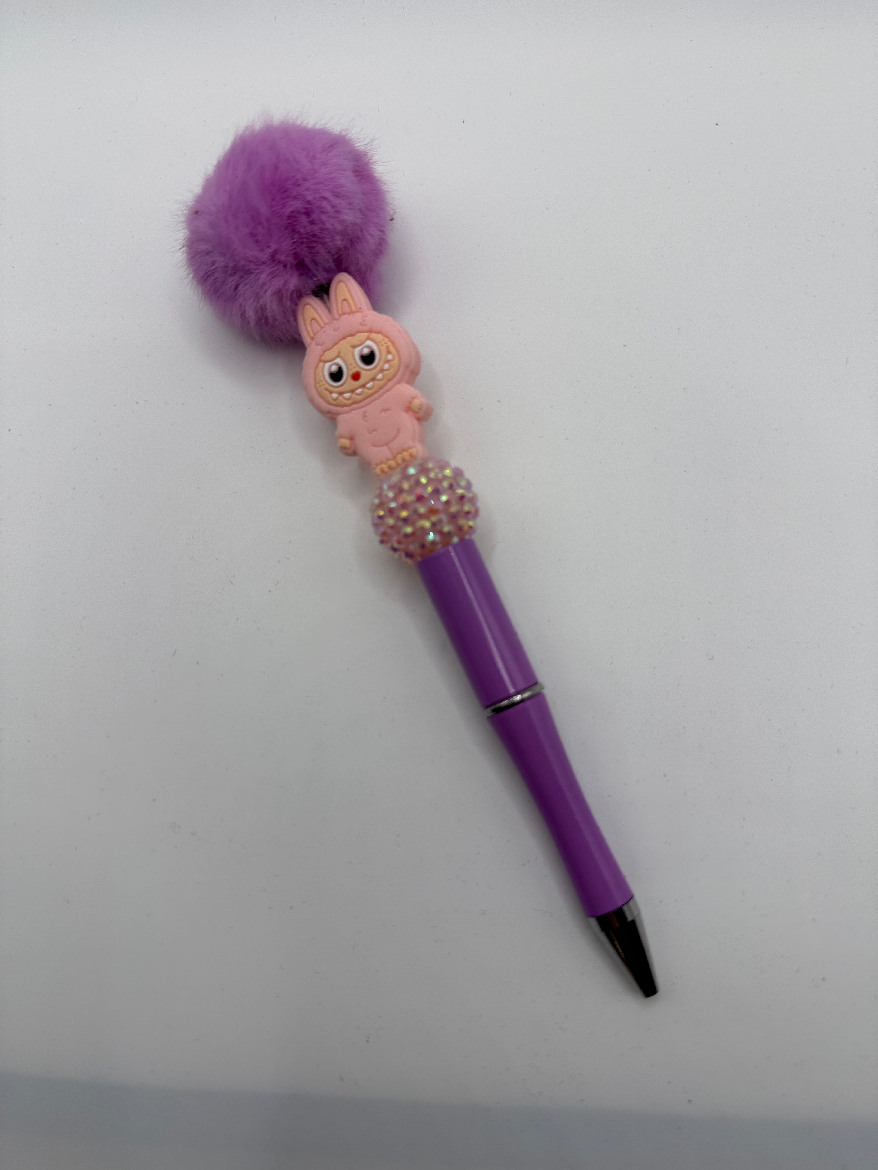 Handmade Beaded Novelty Pen – Puff & Fluff Edition