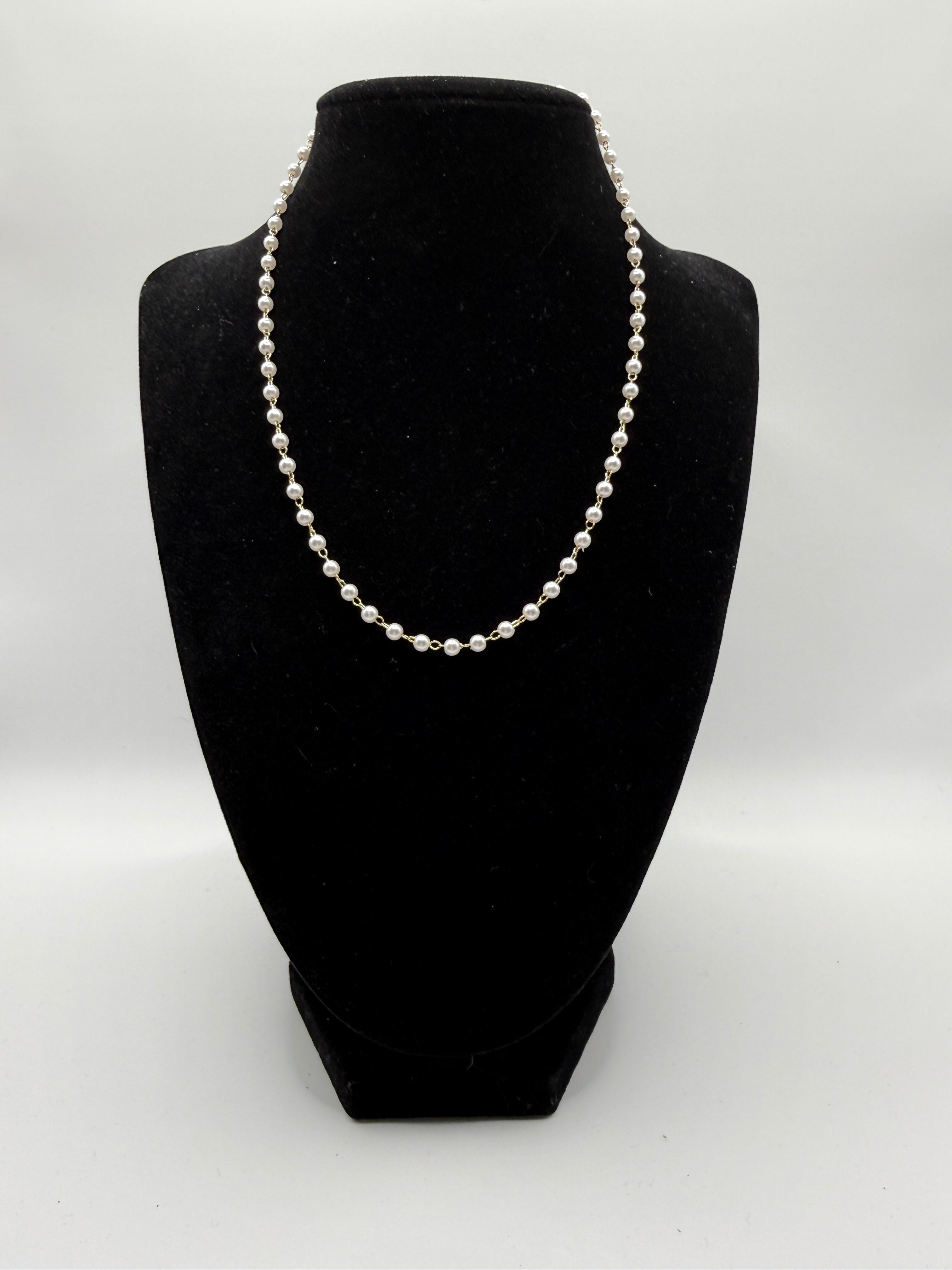 Dainty Pearl Beaded Necklace | Everyday Layering Piece