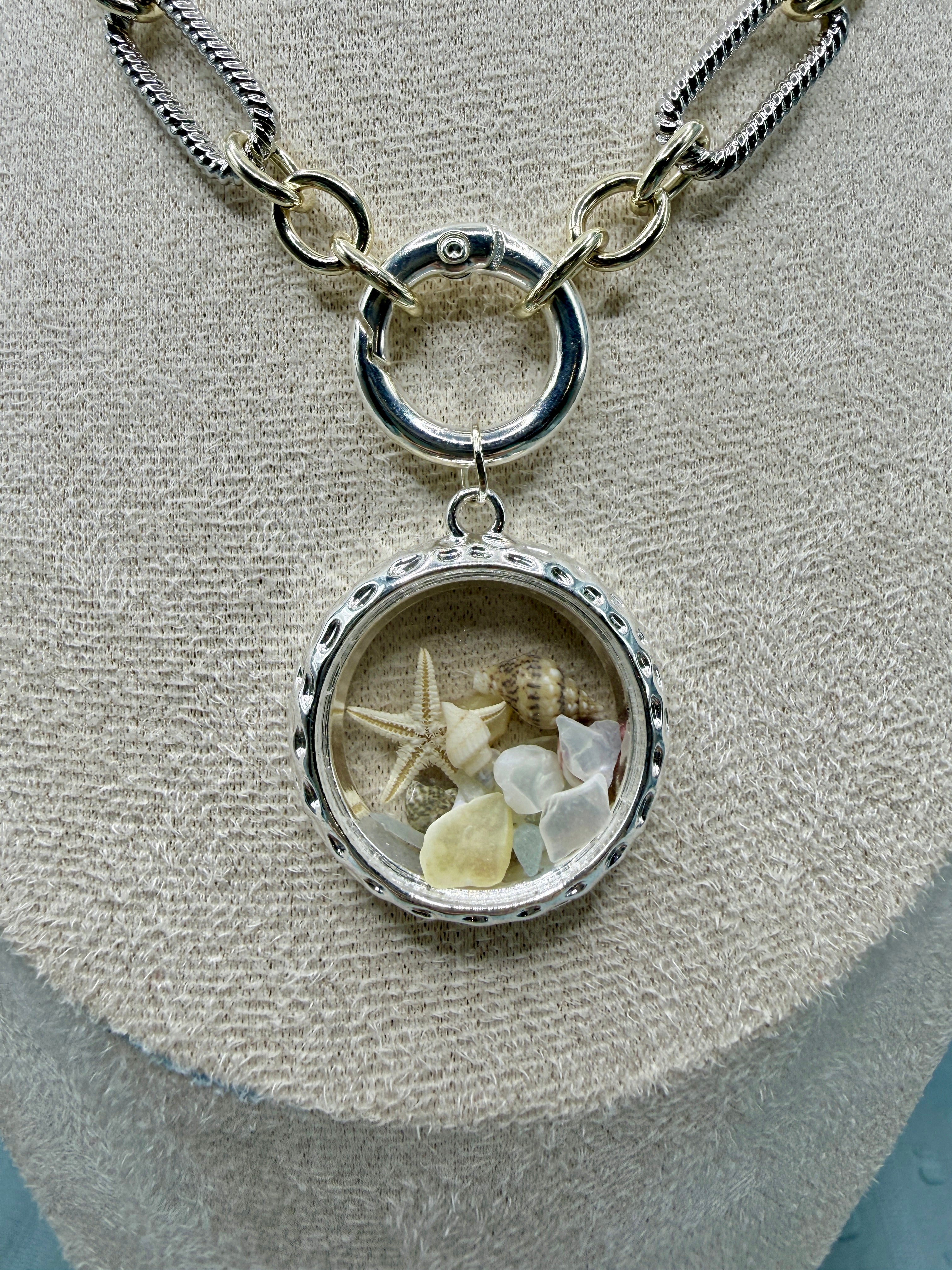 Handmade Coastal Keepsake Charm Necklace