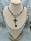 Handmade Vintage Key Charm Necklace