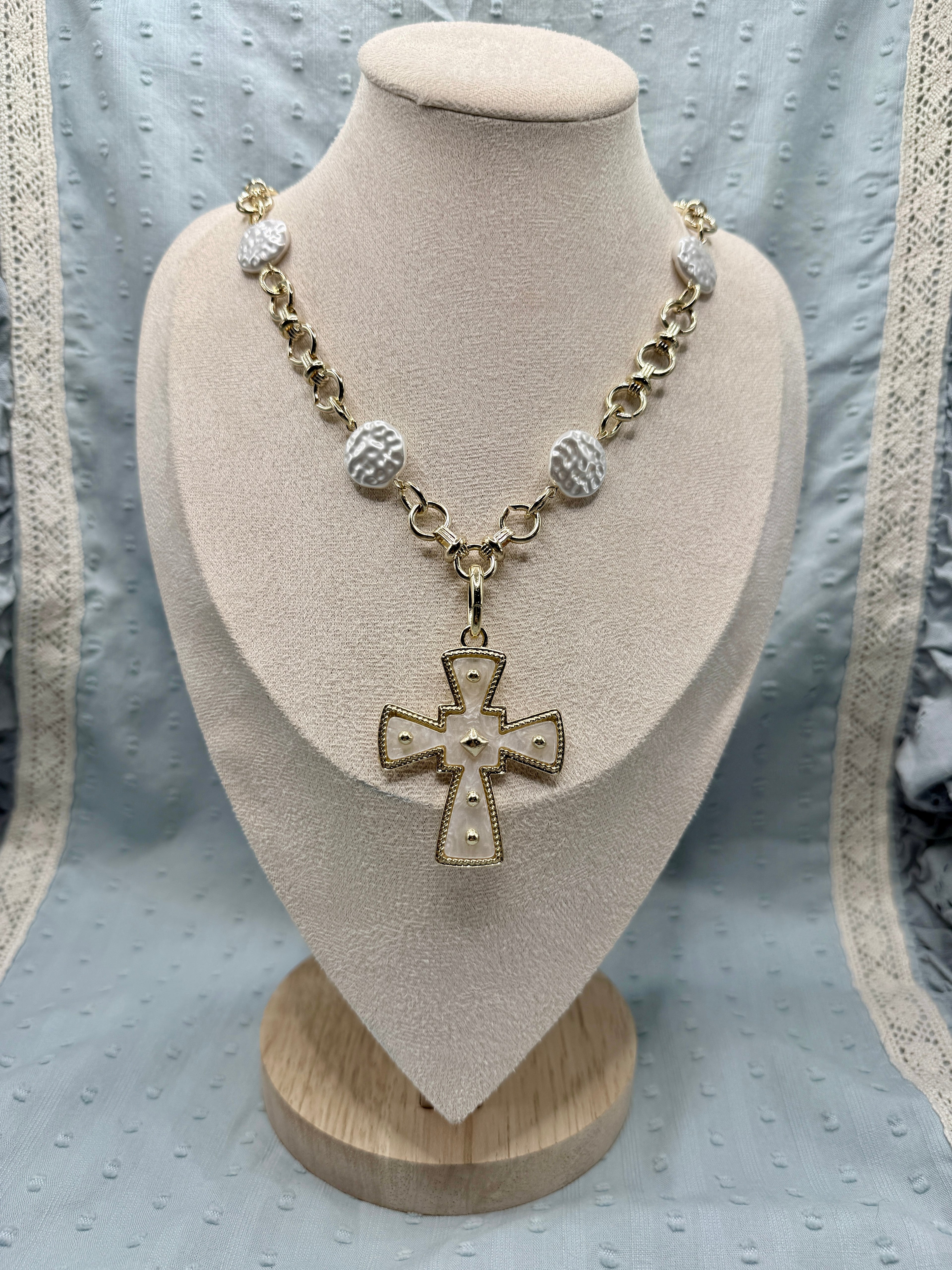 Handmade Faith & Grace Statement Necklace