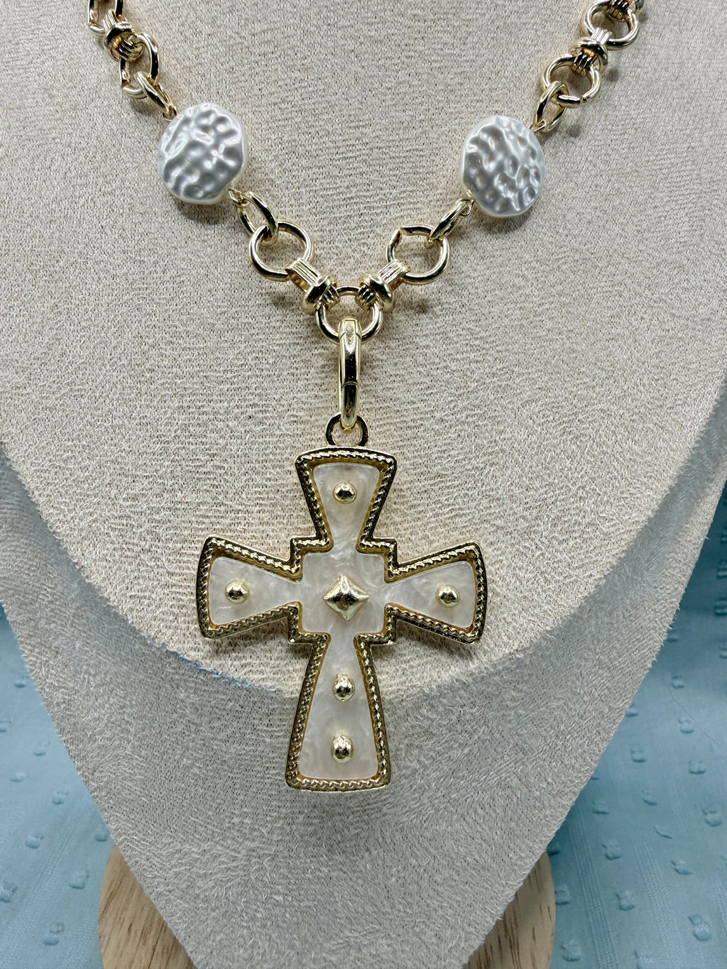 Handmade Faith & Grace Statement Necklace