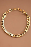18K Gold Plated Waterproof Stainless Steel Chain Bracelet - 6875
