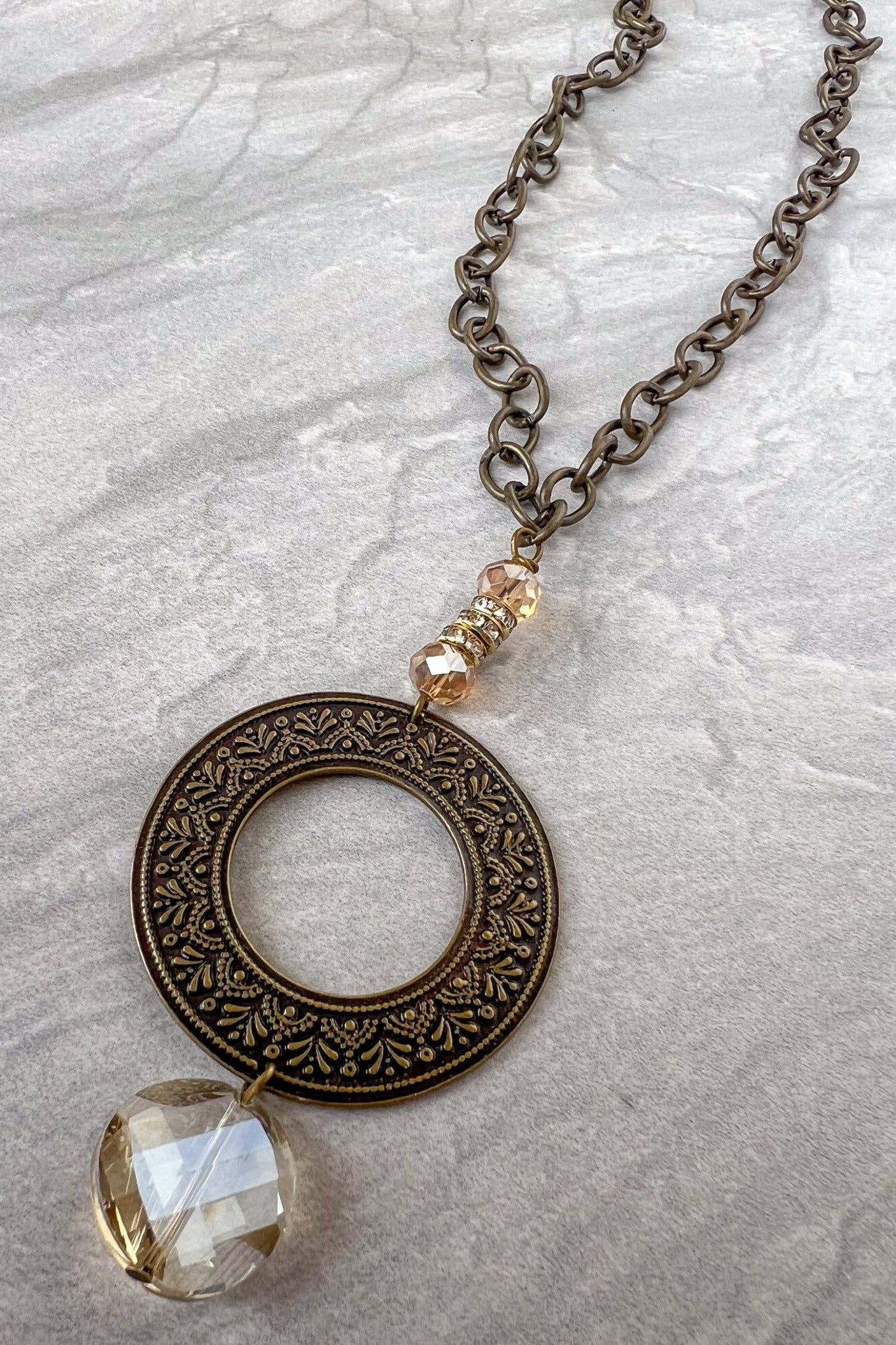 She Believed Necklace in Crystal