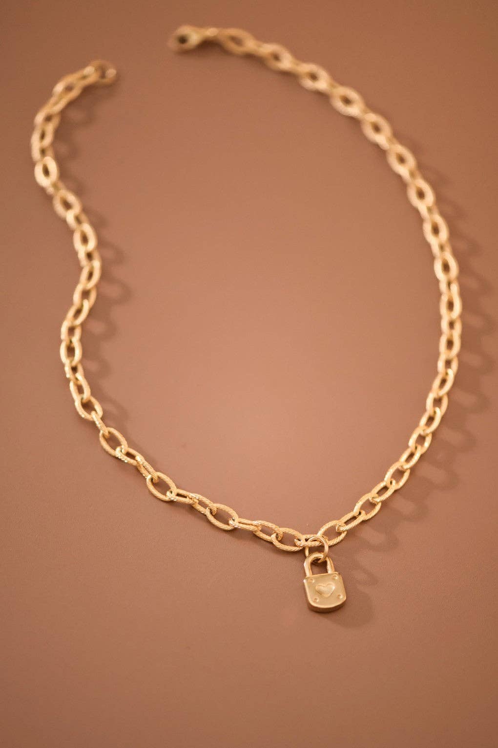 18K Gold Plated Waterproof Stainless Steel Chain Necklace - 7918