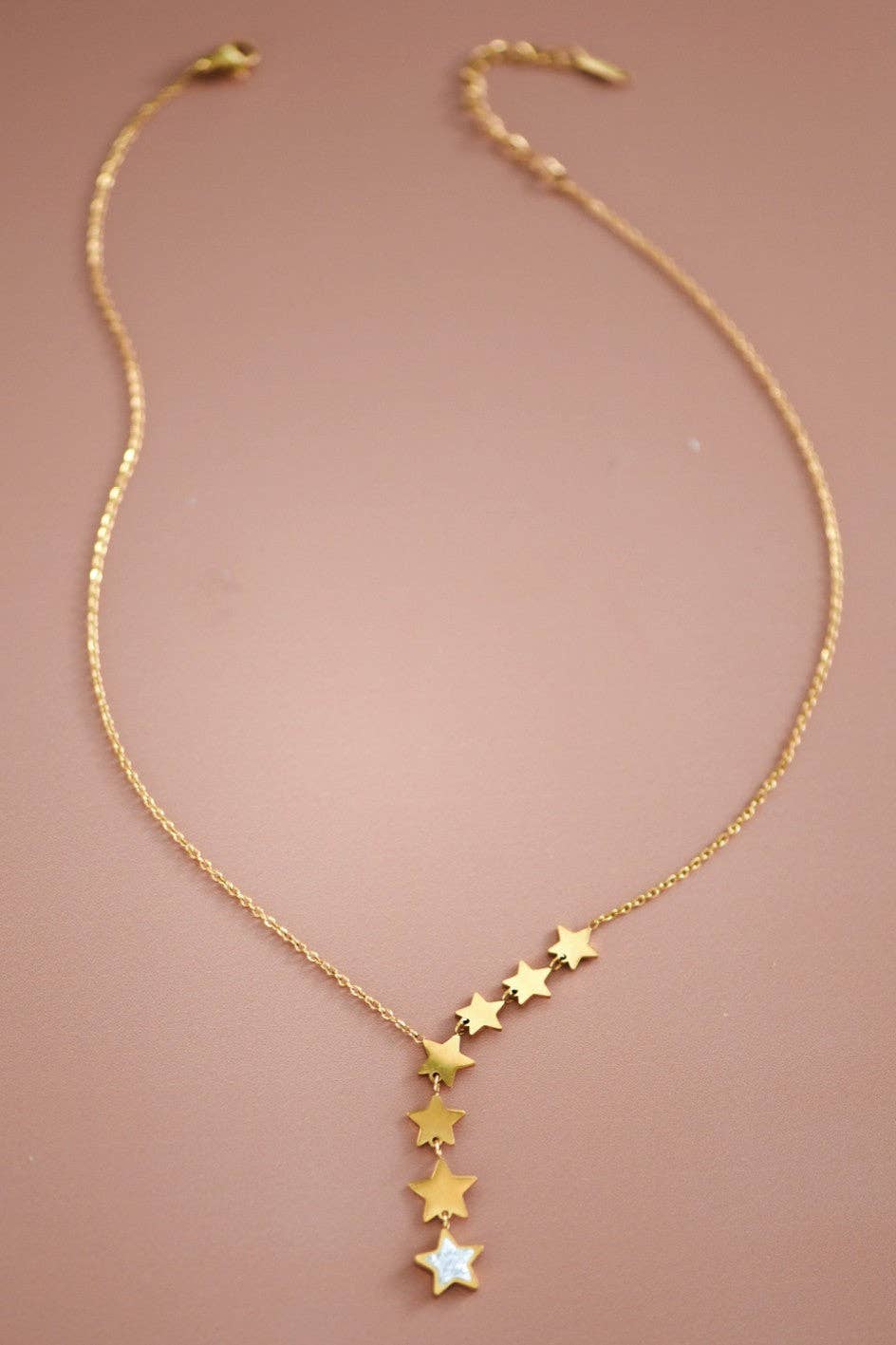 18K Gold Plated Waterproof Stainless Steel Chain Necklace - 6861