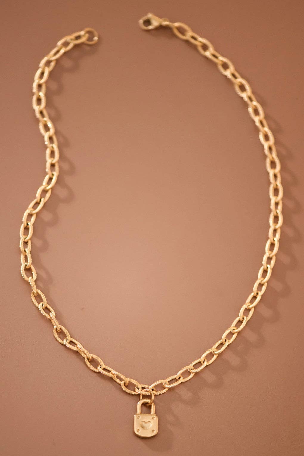 18K Gold Plated Waterproof Stainless Steel Chain Necklace - 7918