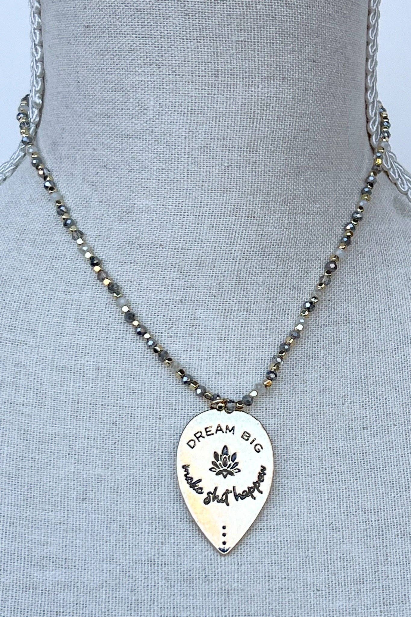 Dream Big Necklace in Gold
