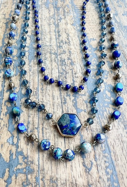 Janet Necklace Blue