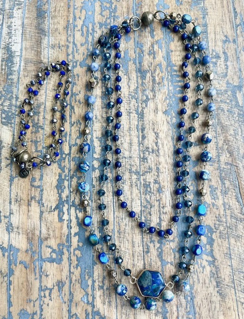 Janet Necklace Blue